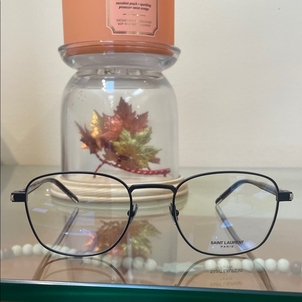 Saint Laurent Black Eyeglass Frames